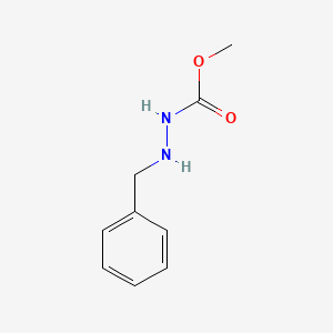 molecular formula C9H12N2O2 B1619232 Carbazic acid, 3-benzyl-, methyl ester CAS No. 69353-11-3