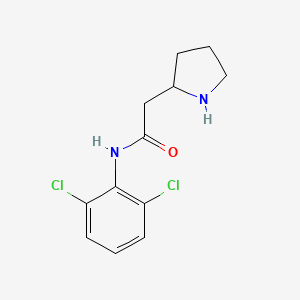 molecular formula C12H14Cl2N2O B1619234 2',6'-Dichloro-2-pyrrolidinoacetanilide CAS No. 73623-38-8