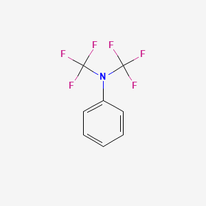 molecular formula C8H5F6N B1619249 N,N-Bis(trifluoromethyl)aniline CAS No. 3700-19-4