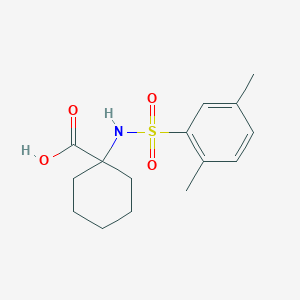 molecular formula C15H21NO4S B1619273 Cyclohexanecarboxylic acid, 1-[[(2,5-dimethylphenyl)sulfonyl]amino]- CAS No. 690646-16-3