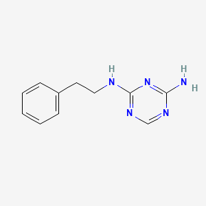 molecular formula C11H13N5 B1619274 N-(2-phenylethyl)-1,3,5-triazine-2,4-diamine CAS No. 645-30-7