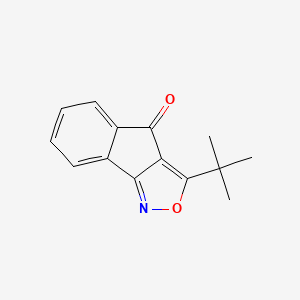 molecular formula C14H13NO2 B1619276 3-tert-Butyl-4H-indeno[1,2-c]isoxazol-4-one CAS No. 82501-28-8