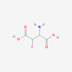 molecular formula C4H6FNO4 B1619300 2-Amino-3-fluorobutanedioic acid CAS No. 67866-76-6