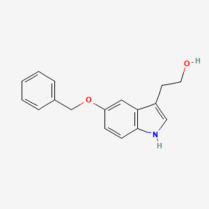 molecular formula C17H17NO2 B1619304 2-(5-苄氧基-1H-吲哚-3-基)-乙醇 CAS No. 41339-61-1