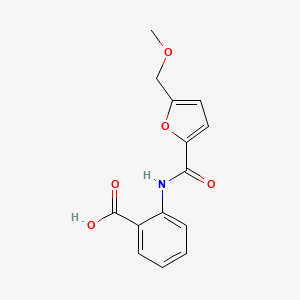 molecular formula C14H13NO5 B1619307 2-{[5-(甲氧基甲基)-2-呋喃甲酰]氨基}苯甲酸 CAS No. 330638-41-0