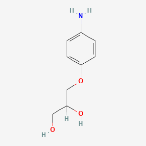 molecular formula C9H13NO3 B1619309 3-(4-Aminophenoxy)propane-1,2-diol CAS No. 58754-71-5