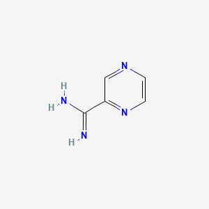 molecular formula C5H6N4 B1619311 Pyrazine-2-carboximidamide CAS No. 200928-43-4