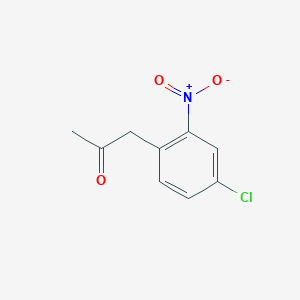 molecular formula C9H8ClNO3 B1619314 1-(4-Chloro-2-nitrophenyl)propan-2-one CAS No. 6127-13-5