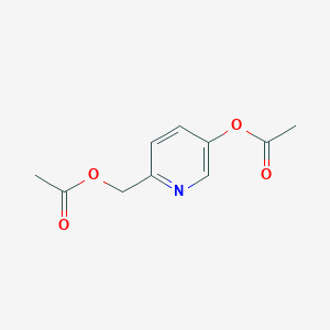 molecular formula C10H11NO4 B1619315 6-(Acetoxymethyl)pyridin-3-yl acetate CAS No. 31181-78-9