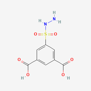 B1619318 5-(Hydrazinesulfonyl)benzene-1,3-dicarboxylic acid CAS No. 89626-10-8