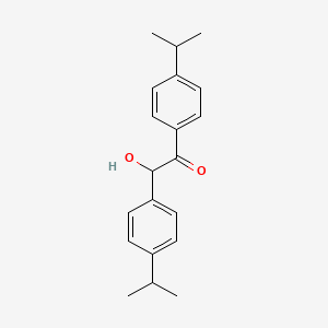 molecular formula C20H24O2 B1619319 2-Hydroxy-1,2-bis[4-(propan-2-yl)phenyl]ethanone CAS No. 5623-24-5
