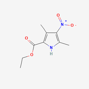 molecular formula C9H12N2O4 B1619322 Ethyl 3,5-dimethyl-4-nitro-1H-pyrrole-2-carboxylate CAS No. 5463-44-5