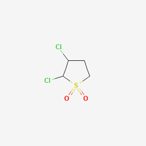 molecular formula C4H6Cl2O2S B1619334 Thiophene, 2,3-dichlorotetrahydro-, 1,1-dioxide CAS No. 51275-92-4