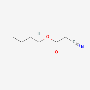 molecular formula C8H13NO2 B1619335 Acetic acid, cyano-, 1-methylbutyl ester CAS No. 52688-04-7