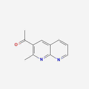 molecular formula C11H10N2O B1619339 Ketone, methyl 2-methyl-1,8-naphthyridin-3-yl CAS No. 5174-87-8