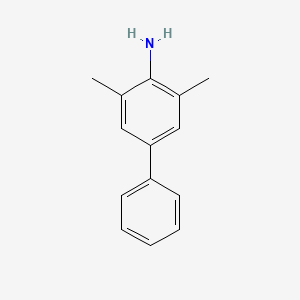 molecular formula C14H15N B1619344 3,5-Dimethylbiphenyl-4-amine CAS No. 54810-82-1