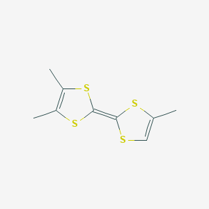 molecular formula C9H10S4 B1619348 4,5-Dimethyl-2-(4-methyl-1,3-dithiol-2-ylidene)-1,3-dithiole CAS No. 49868-52-2