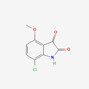 molecular formula C9H6ClNO3 B1619356 7-Chloro-4-methoxy-1h-indole-2,3-dione CAS No. 15345-55-8