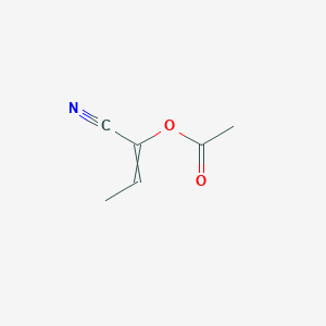 B1619374 1-Cyanoprop-1-enyl acetate CAS No. 22581-05-1
