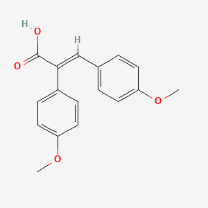 B1619390 (E)-2,3-Bis(4-methoxyphenyl)acrylic acid CAS No. 83072-25-7