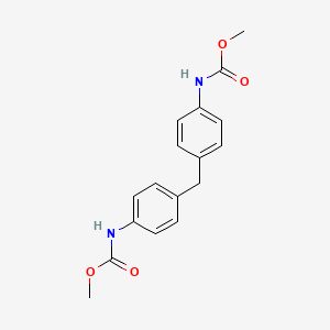 molecular formula C17H18N2O4 B1619393 碳酸，(亚甲基二-4,1-苯亚甲基)双-, 二甲酯 CAS No. 7450-63-7