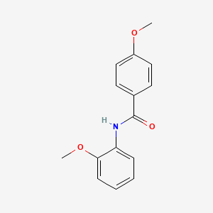 molecular formula C15H15NO3 B1619423 4-methoxy-N-(2-methoxyphenyl)benzamide CAS No. 7464-55-3