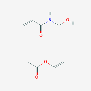 B1619449 Acetic acid ethenyl ester, polymer with N-(hydroxymethyl)-2-propenamide CAS No. 26337-27-9