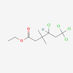 molecular formula C10H16Cl4O2 B1619470 4,6,6,6-四氯-3,3-二甲基己酸乙酯 CAS No. 60066-53-7