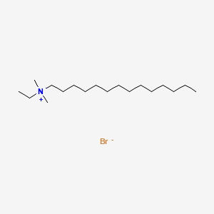 B1619479 Ethyldimethyltetradecylammonium bromide CAS No. 68527-84-4