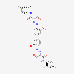 B1619482 2,2'-[(3,3'-dimethoxy[1,1'-biphenyl]-4,4'-diyl)bis(azo)]bis[N-(2,4-dimethylphenyl)-3-oxobutyramide] CAS No. 6837-37-2