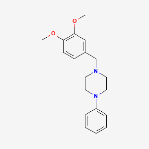 B1619496 1-(3,4-Dimethoxybenzyl)-4-phenylpiperazine CAS No. 63978-39-2
