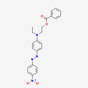 molecular formula C23H22N4O4 B1619502 2-(Ethyl(4-((4-nitrophenyl)azo)phenyl)amino)ethyl benzoate CAS No. 38978-80-2
