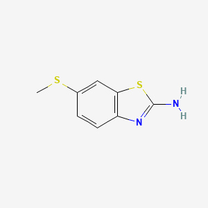 molecular formula C8H8N2S2 B1619507 2-Benzothiazolamine, 6-(methylthio)- CAS No. 50850-92-5
