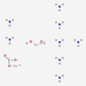 molecular formula CH26Cu2N8O5 B1619514 Copper(2+), tetraammine-, carbonate hydroxide (2:1:2) CAS No. 68833-88-5