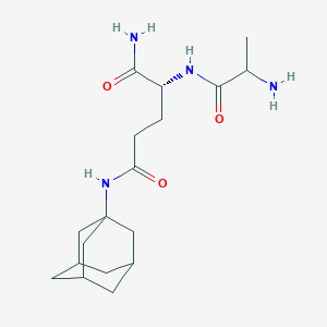 B1619536 Adamantylamide-alanyl-isoglutamine CAS No. 89813-21-8
