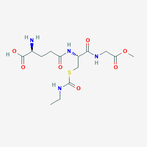 B161954 Glycine, N-(S-((ethylamino)carbonyl)-N-L-gamma-glutamyl-L-cysteinyl)-, 1-methyl ester CAS No. 125974-21-2