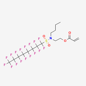 molecular formula C17H16F17NO4S B1619541 2-(Butyl((heptadecafluorooctyl)sulfonyl)amino)ethyl acrylate CAS No. 383-07-3