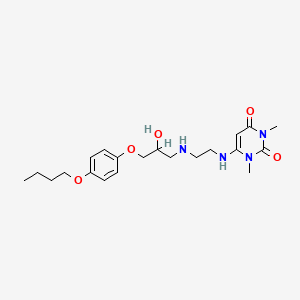 molecular formula C21H32N4O5 B1619544 Pirepolol CAS No. 69479-26-1