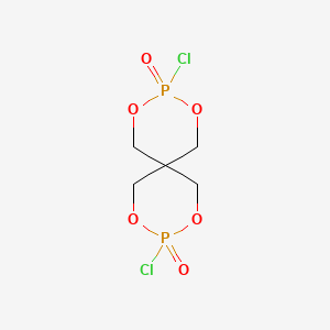 molecular formula C5H8Cl2O6P2 B1619549 2,4,8,10-Tetraoxa-3,9-diphosphaspiro[5.5]undecane, 3,9-dichloro-, 3,9-dioxide CAS No. 714-87-4