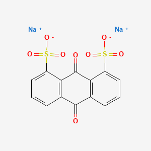 molecular formula C14H6Na2O8S2 B1619554 1,8-Anthracenedisulfonic acid, 9,10-dihydro-9,10-dioxo-, disodium salt CAS No. 903-46-8