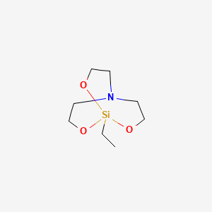 molecular formula C8H17NO3Si B1619559 2,8,9-Trioxa-5-aza-1-silabicyclo[3.3.3]undecane, 1-ethyl- CAS No. 2097-16-7