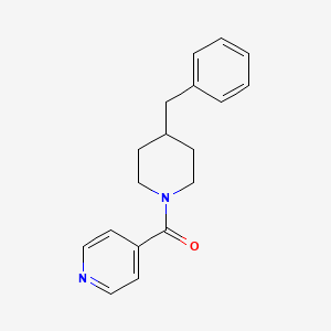molecular formula C18H20N2O B1619566 4-(Phenylmethyl)-1-(4-pyridinylcarbonyl)-piperidine CAS No. 260428-26-0