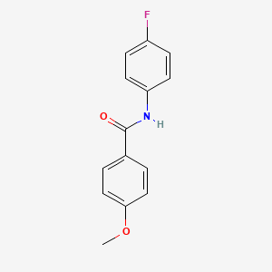 molecular formula C14H12FNO2 B1619568 N-(4-fluorophenyl)-4-methoxybenzamide CAS No. 5021-60-3