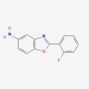 molecular formula C13H9FN2O B1619578 2-(2-Fluorophenyl)-1,3-benzoxazol-5-amine CAS No. 313527-46-7