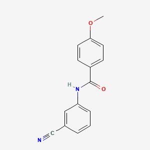 molecular formula C15H12N2O2 B1619589 N-(3-cyanophenyl)-4-methoxybenzamide CAS No. 316150-86-4