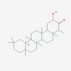 molecular formula C30H50O2 B1619592 2-Hydroxy-4,4a,6b,8a,11,11,12b,14a-octamethylicosahydropicen-3(2h)-one CAS No. 468-67-7