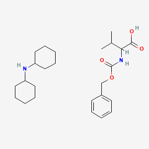 N-Cyclohexylcyclohexanamine;3-methyl-2-(phenylmethoxycarbonylamino)butanoic acid
