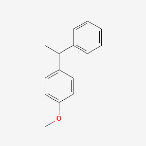 molecular formula C15H16O B1619609 1-甲氧基-4-(1-苯乙基)苯 CAS No. 2605-18-7