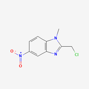 molecular formula C9H8ClN3O2 B1619612 2-(氯甲基)-1-甲基-5-硝基-1H-1,3-苯并二唑 CAS No. 20443-39-4
