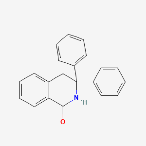 molecular formula C21H17NO B1619613 3,3-Diphenyl-3,4-dihydroisoquinolin-1(2h)-one CAS No. 23966-62-3